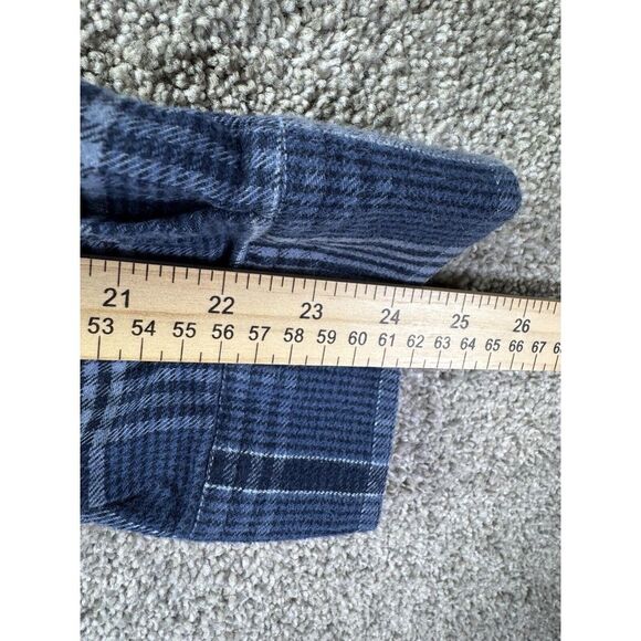 COLUMBIA Men's Size XXL Blue Plaid Flannel Button Up Shirt Long Sleeve Cotton - Picture 7 of 9
